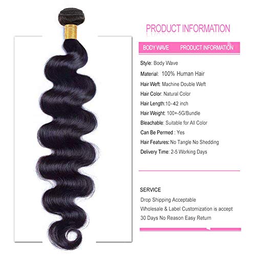 Virgin Human Hair Bundles 100g Natural Black 10A Grade with Afterpay - Image 5