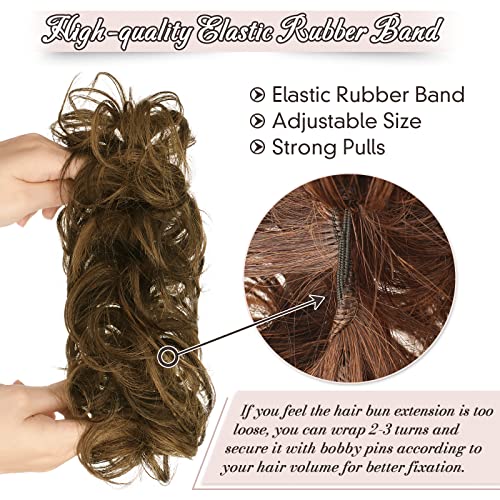 Natural Clip-In Human Hair Bun and Ponytail Extension for Effortless Styling 20 Inch - Image 5