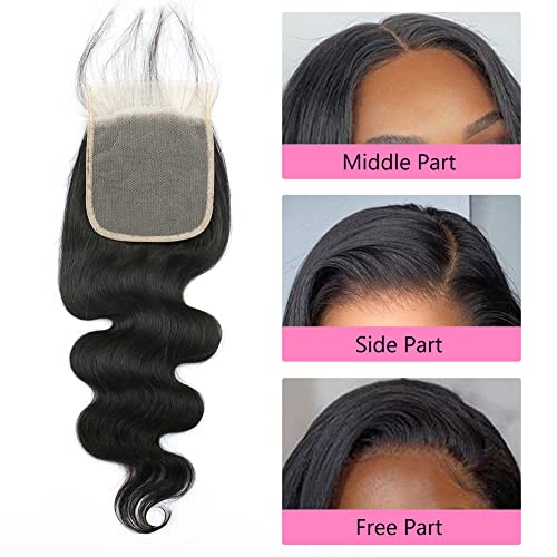 4x4 Inch Virgin Human Hair Closure for Natural Seamless Blending - Image 5