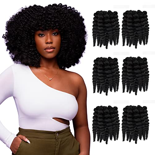 Soft Natural Texture Human Hair Crochet Curls Easy Styling Versatile 18 Inch