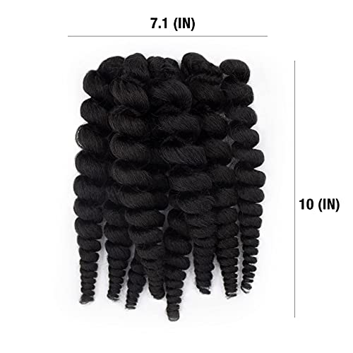 Soft Natural Texture Human Hair Crochet Curls Easy Styling Versatile 18 Inch - Image 6