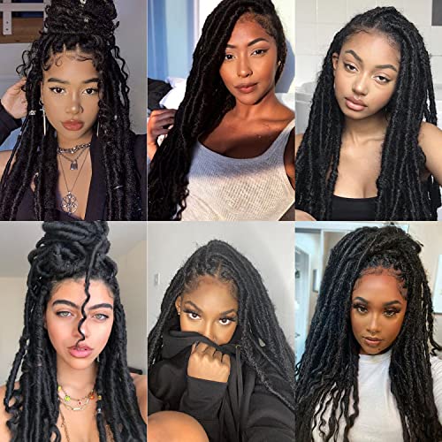 24 Inch 14 Strand Human Hair Crochet Faux Locs for Natural Styles - Image 6