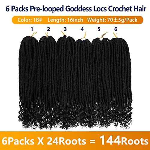 24 Inch 14 Strand Human Hair Crochet Faux Locs for Natural Styles - Image 4
