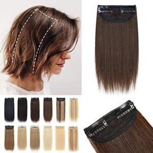 Natural Look 20 Inch Human Hair Clip-In Crown Extension for Costumes and Special Events