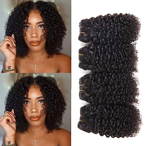 18 Inch 100% Natural Soft Bouncy Human Hair Curls for Styling