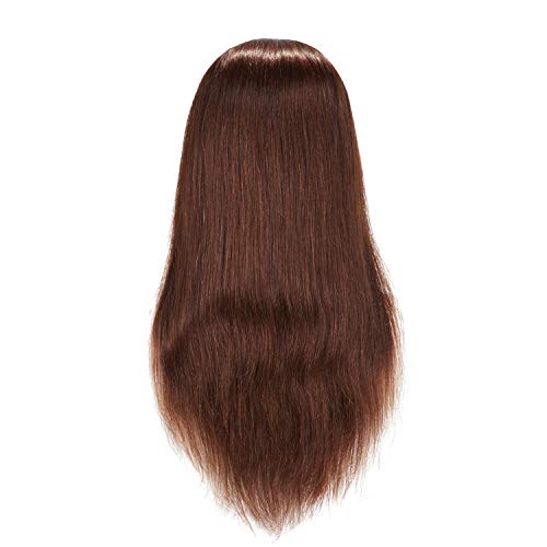 Realistic 22 Inch Human Hair Mannequin Head for Cosmetology Practice - Image 7