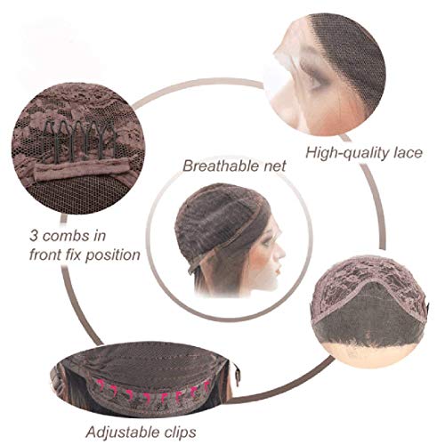 24-Inch Long Human Hair Drag Queen Wig for Women, Natural Feel - Image 9