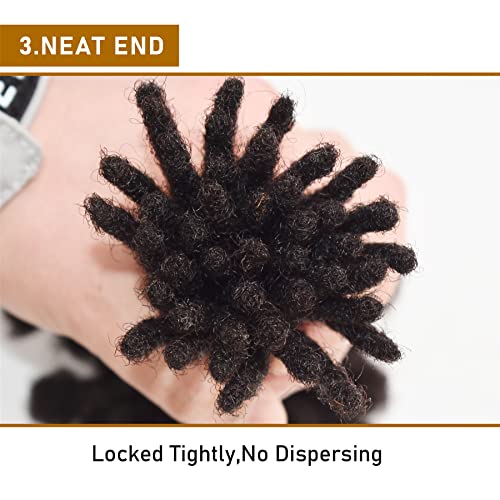 Natural Brown Human Hair Dreadlock Extensions 20 Inches Long for Full Styles - Image 5