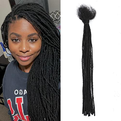 22 Inch 100% Remy Human Hair Extensions for Braiding - Natural Black