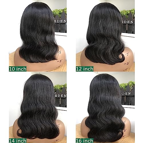 Human Hair Lace Front Bob Wig for Women, 12-inch Length, Natural Appearance - Image 5