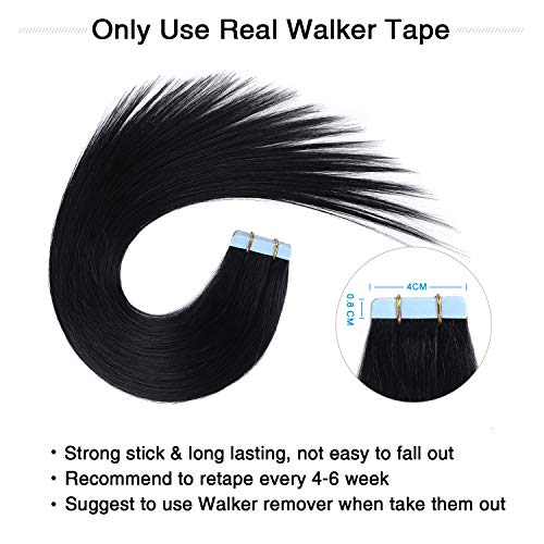 Natural 20-Inch Human Hair Tape-In Extensions for Thick Volume - Image 4