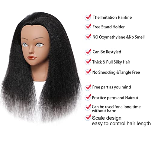 Realistic Human Hair Doll Wig for Most Standard Doll Sizes - Image 2