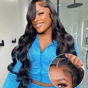 22 Inch Natural Look Comfortable Fit Human Hair Wig for Women with Included Cap