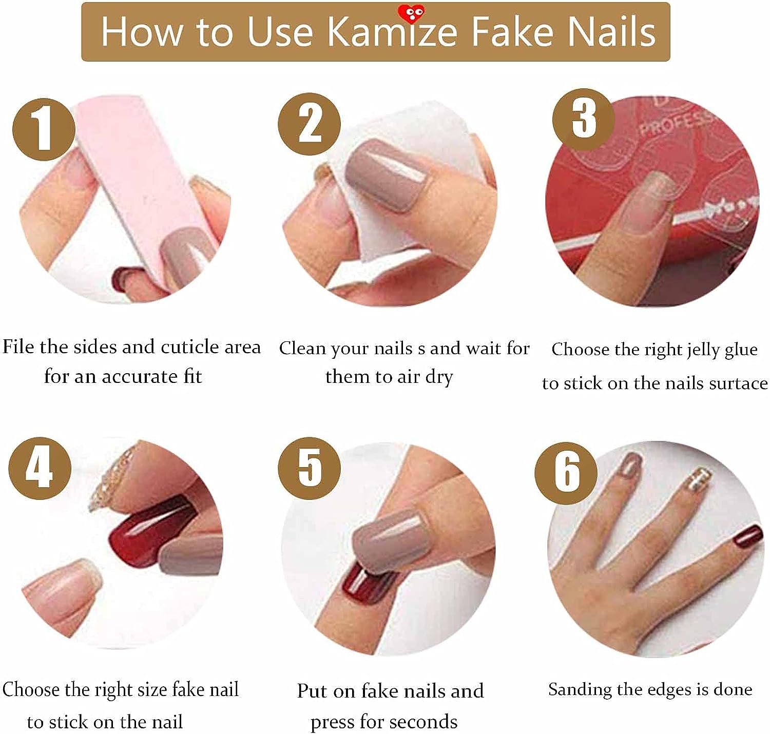 Trendy 24 Piece Long-Lasting Indie Baddie Acrylic Nail Set for Nail Art - Image 5