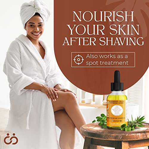 Ingrown Hair Serum for Smooth Skin Flawless Results 1 oz Bottle - Image 7