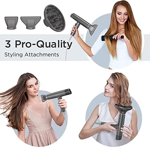 Professional Ionic Blow Dryer for Fast, Frizz-Free Styling, Lightweight Compact Design - Image 9