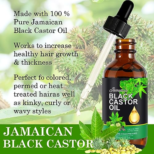Jamaican Black Castor Oil Leave-In Conditioner 8 oz for Intense Hair Moisture and Nourishment - Image 2
