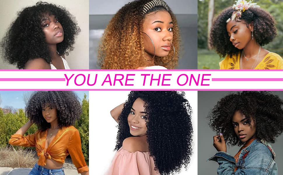 ?Kinky Afro Human Hair Clip Ins? - Image 7