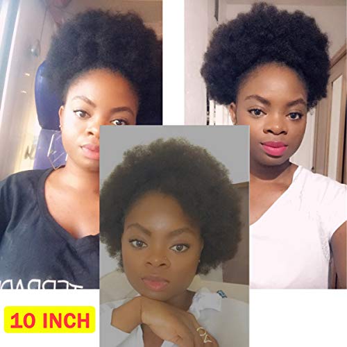 Kinky Afro Human Hair Ponytail - Image 2