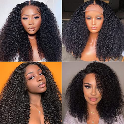 Kinky Afro Human Hair Wig Women Natural Look 20 Inches Long - Image 5
