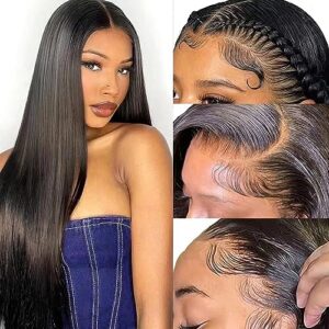 22 Inch Lace Human Hair Wig for Women, Natural Texture, Adjustable Cap