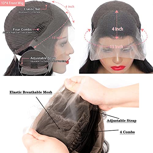 22 Inch Lace Human Hair Wig for Women, Natural Texture, Adjustable Cap - Image 4