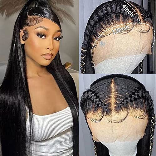 22 Inch Lace Human Hair Wig for Women, Natural Texture, Adjustable Cap - Image 2