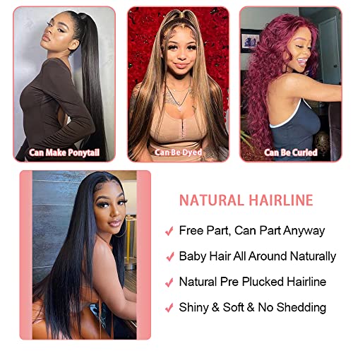 22 Inch Lace Human Hair Wig for Women, Natural Texture, Adjustable Cap - Image 5