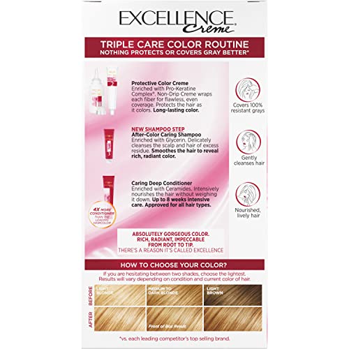 Light Golden Blonde Argan Oil Hair Color 4.2 oz for Vibrant Shine and Nourishment - Image 7