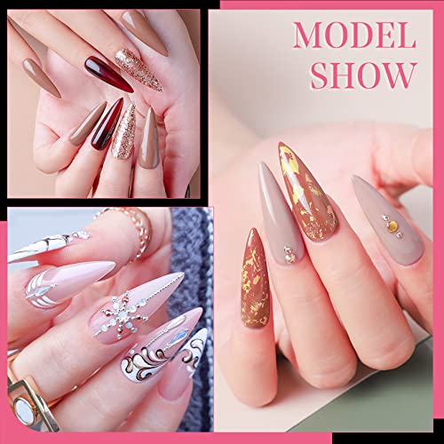Long Almond Acrylic Nails - Image 7