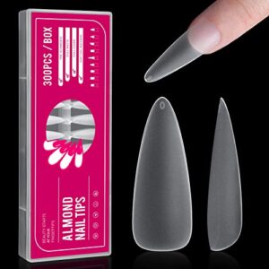Long Almond Acrylic Nails