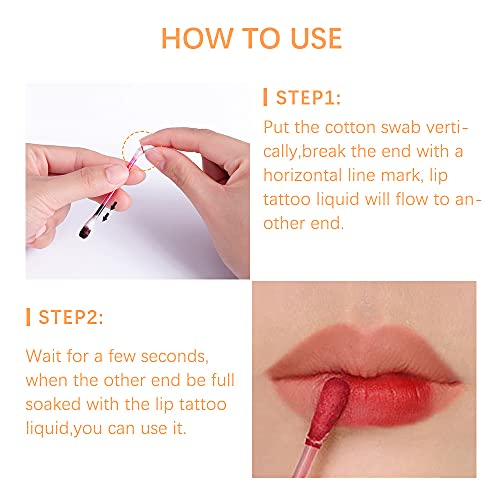 Vivid Tattoo Lipstick Stain, Long-Lasting Wear, Assorted Beautiful Shades, 10ml Capacity - Image 6