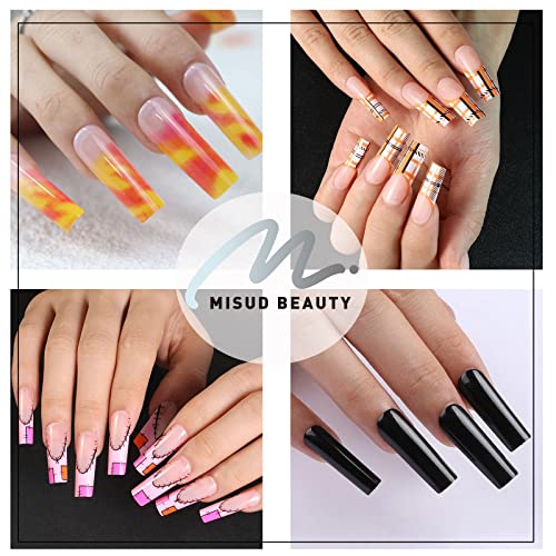 24 Piece Long Square Acrylic Nails Kit - Durable and Stylish for Beautiful Nail Art - Image 7