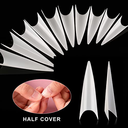 Long Stiletto Acrylic Nails - Image 3