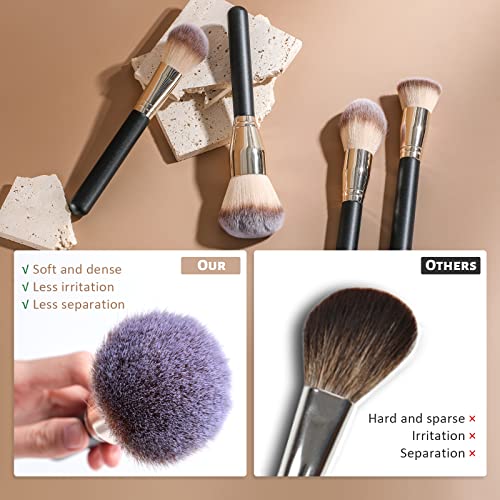 Luxury Mac Foundation Brush Set 5 Piece for Flawless Makeup Application - Image 5