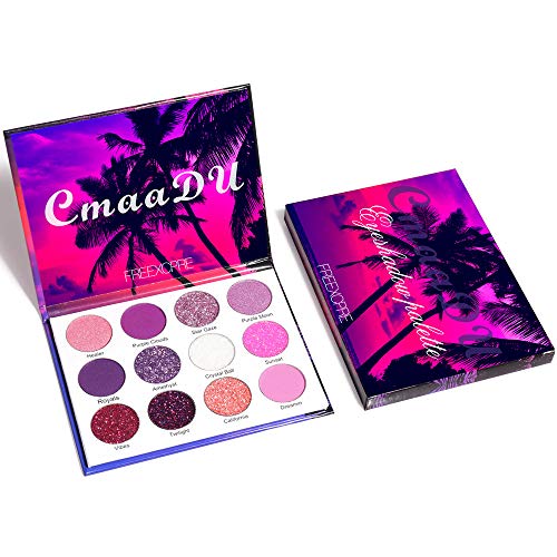 Mac Purple Eyeshadow Palette 12 Vibrant Shades Bold Makeup Looks New - Image 5