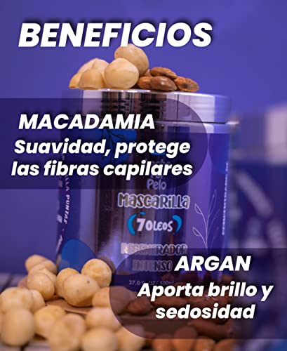 Nourishing 8 oz Hair Mask with Macadamia, Coconut, Honey, Avocado, Aloe Vera - Image 7