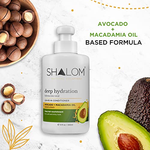 Macadamia Oil Leave-In Conditioner 8 oz Nourishing, Shine-Enhancing with Moisture Boost - Image 2