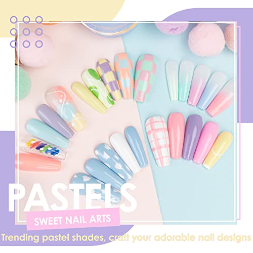 Macaron Gel Nail Kit with 6 Vibrant Colors and Essential Tools for Stunning Nails - Image 3