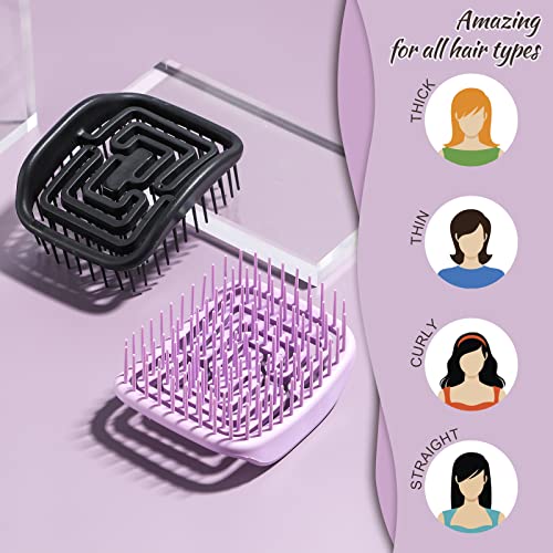 Flexible Manta Hair Brush for All Hair Types with Soft Touch Handle Large - Image 4