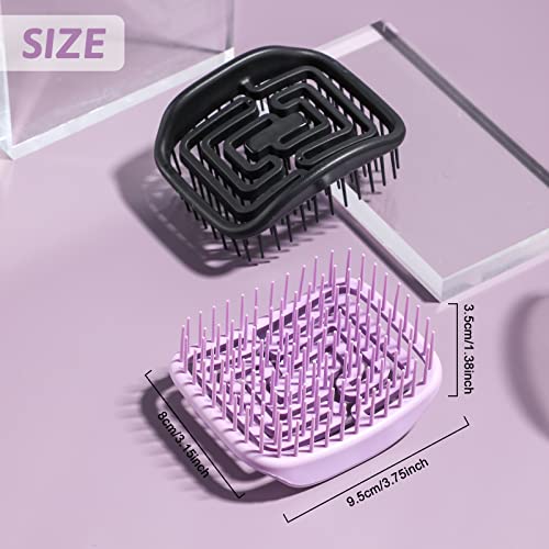 Flexible Manta Hair Brush for All Hair Types with Soft Touch Handle Large - Image 3