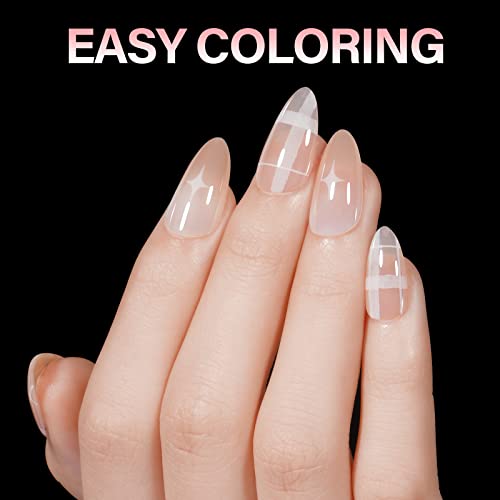 Matte Almond Acrylic Nails Set Durable Stylish 100 Piece Kit - Image 6