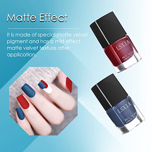 Matte Blue 15ml Nail Polish for Long-Lasting Smooth Finish - Image 7