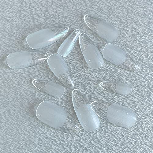 Medium Almond Shape Acrylic Nail Extensions for Durable and Stylish Finger Enhancement - Image 4