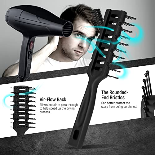 Men's Professional 2.5-Inch Round Hair Styling Brush for Maximum Volume - Image 2