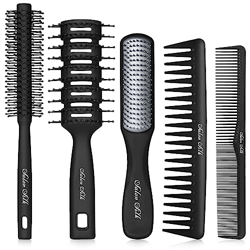 Men's Professional 2.5-Inch Round Hair Styling Brush for Maximum Volume