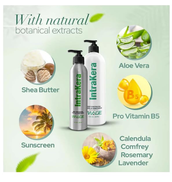 Hydrating Moisturizing Leave-In Conditioner for All Hair Types, 8 oz Bottle - Image 7