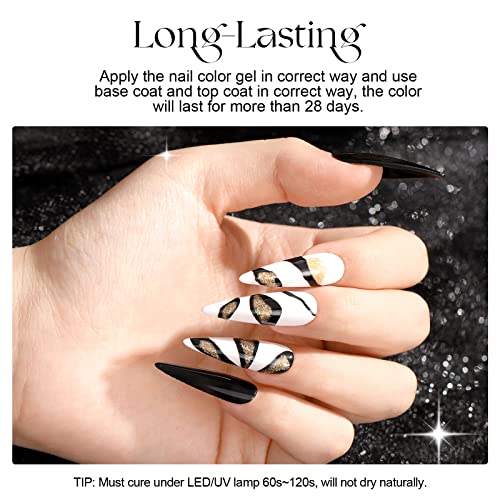 Classic Elegance: 6 Color Mono-chrome Nail Polish Set for Timeless Style - Image 6