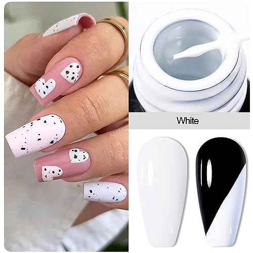 Monochrome Nail Art Kit for Creative and Stylish Manicures at Home, 10 Piece Set - Image 4