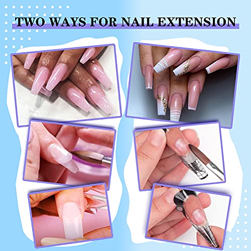 Beginner Acrylic Nail Kit First Experience Set with Easy Application Guide - Image 2